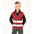 Burgundy - Back - Result Core Kids Unisex Hi-Vis Safety Vest