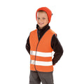 Fluorescent Orange - Back - Result Core Kids Unisex Hi-Vis Safety Vest