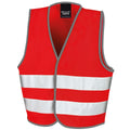 Red - Front - Result Core Kids Unisex Hi-Vis Safety Vest