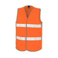Fluorescent Orange - Back - Result Core Adult Unisex Motorist Hi-Vis Safety Vest