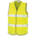 Fluorescent Yellow - Front - Result Core Adult Unisex Motorist Hi-Vis Safety Vest