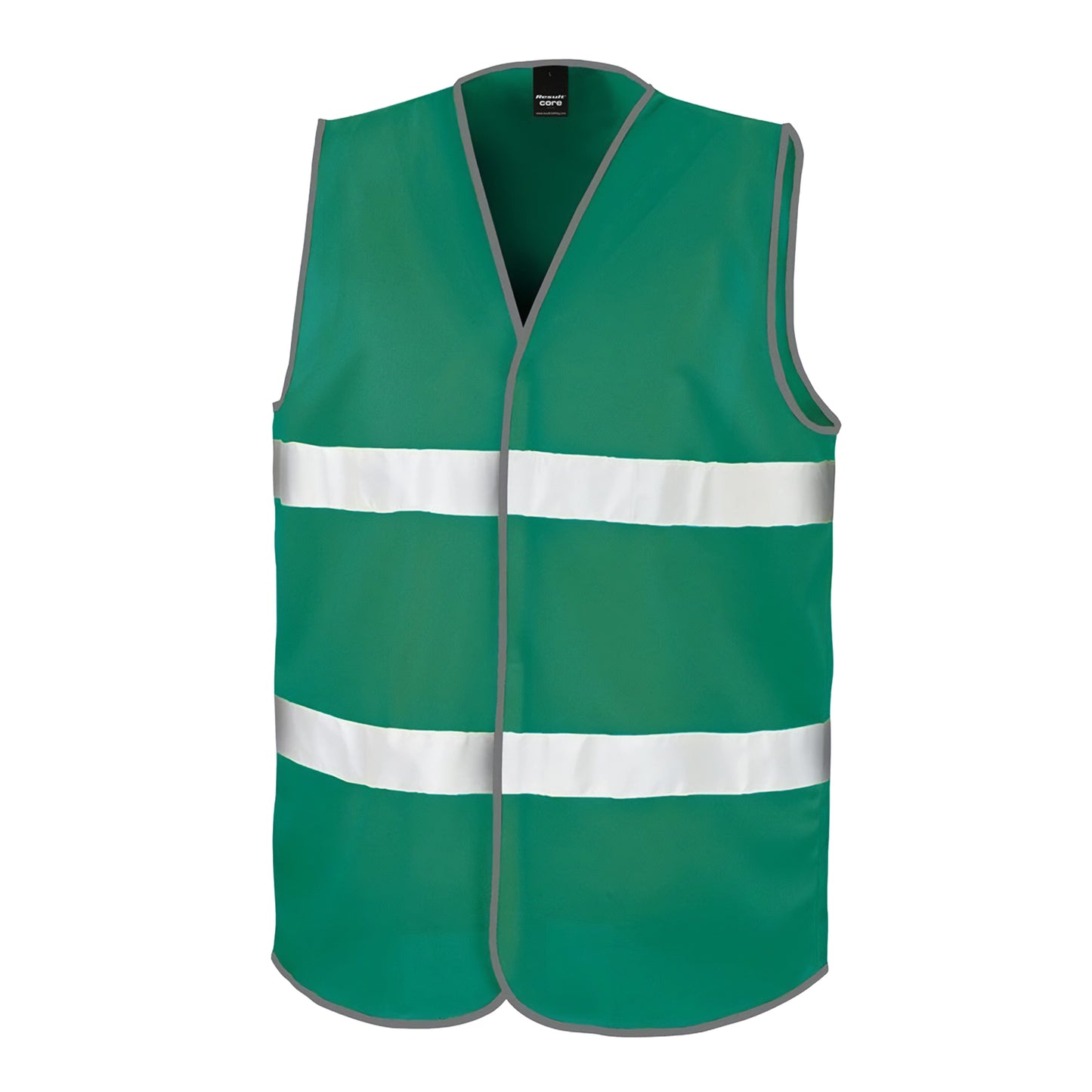 Paramedic Green - Front - Result Core Adult Unisex Motorist Hi-Vis Safety Vest