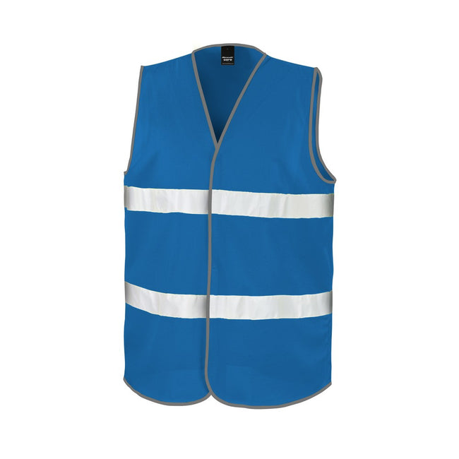 Royal - Front - Result Core Adult Unisex Motorist Hi-Vis Safety Vest