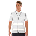 White - Front - Result Core Adult Unisex Motorist Hi-Vis Safety Vest