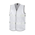 White - Back - Result Core Adult Unisex Motorist Hi-Vis Safety Vest