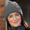 Grey - Back - Result Unisex Winter Essentials Active Fleece Ski Bob Hat