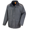 Black - Front - Result Mens Work-Guard Vostex Long Coat - Workwear (Waterproof & Windproof)