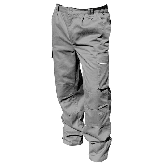 Grey - Front - Result Unisex Work-Guard Windproof Action Trousers - Workwear