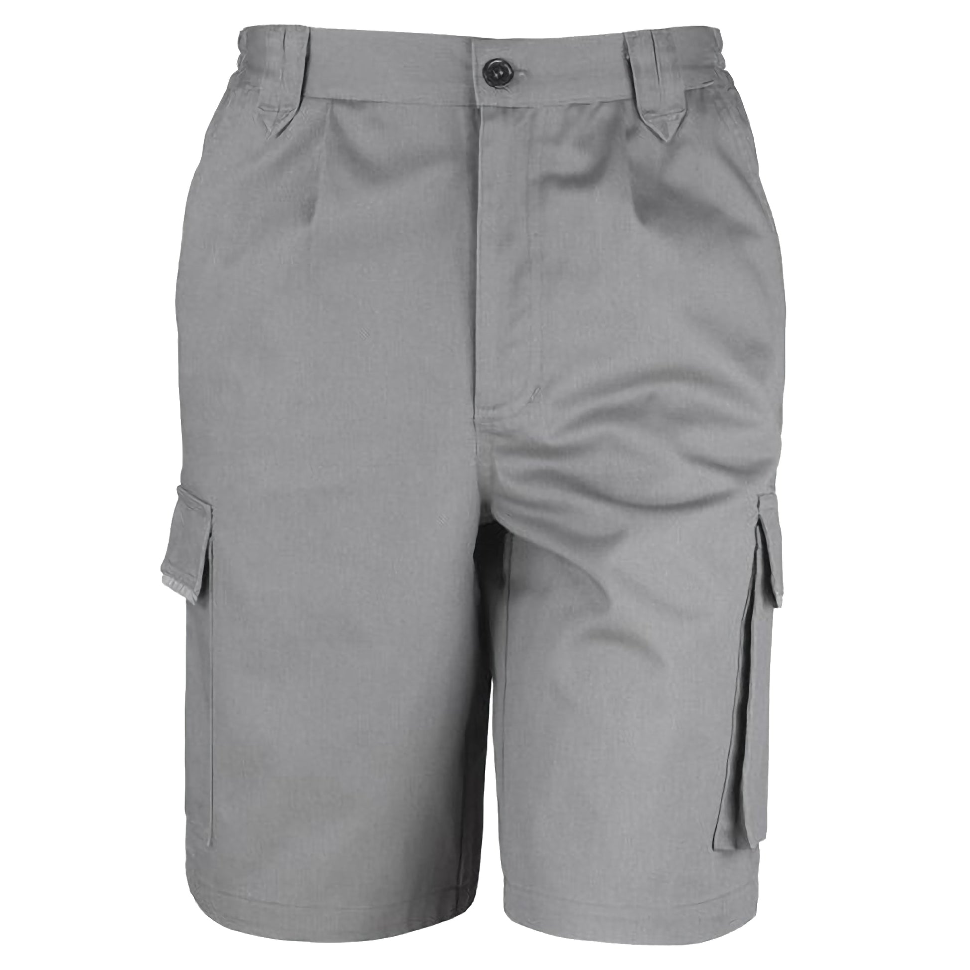 Grey - Front - Result Unisex Work-Guard Action Shorts - Workwear