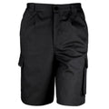 Black - Front - Result Unisex Work-Guard Action Shorts - Workwear