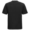 Black - Side - Russell Europe Mens Workwear Short Sleeve Cotton T-Shirt