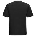Black - Side - Russell Europe Mens Workwear Short Sleeve Cotton T-Shirt