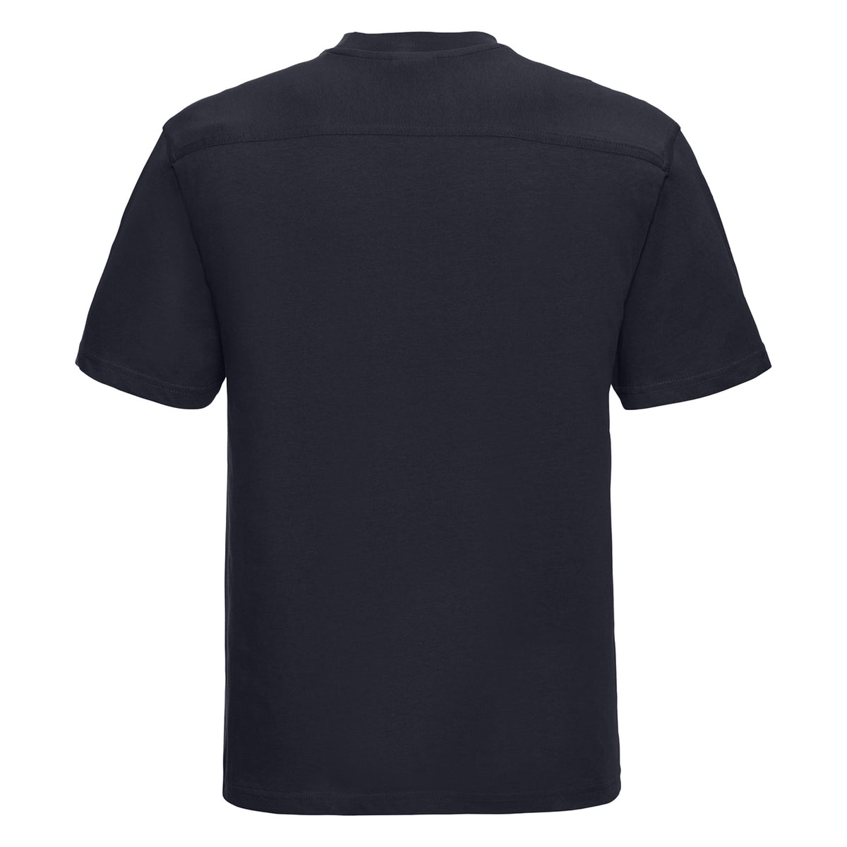 French Navy - Back - Russell Europe Mens Workwear Short Sleeve Cotton T-Shirt