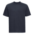 French Navy - Front - Russell Europe Mens Workwear Short Sleeve Cotton T-Shirt