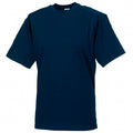 French Navy - Back - Russell Europe Mens Workwear Short Sleeve Cotton T-Shirt