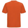 Orange - Side - Russell Europe Mens Workwear Short Sleeve Cotton T-Shirt