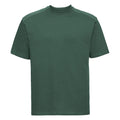 Bottle Green - Front - Russell Europe Mens Workwear Short Sleeve Cotton T-Shirt