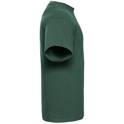 Bottle Green - Side - Russell Europe Mens Workwear Short Sleeve Cotton T-Shirt