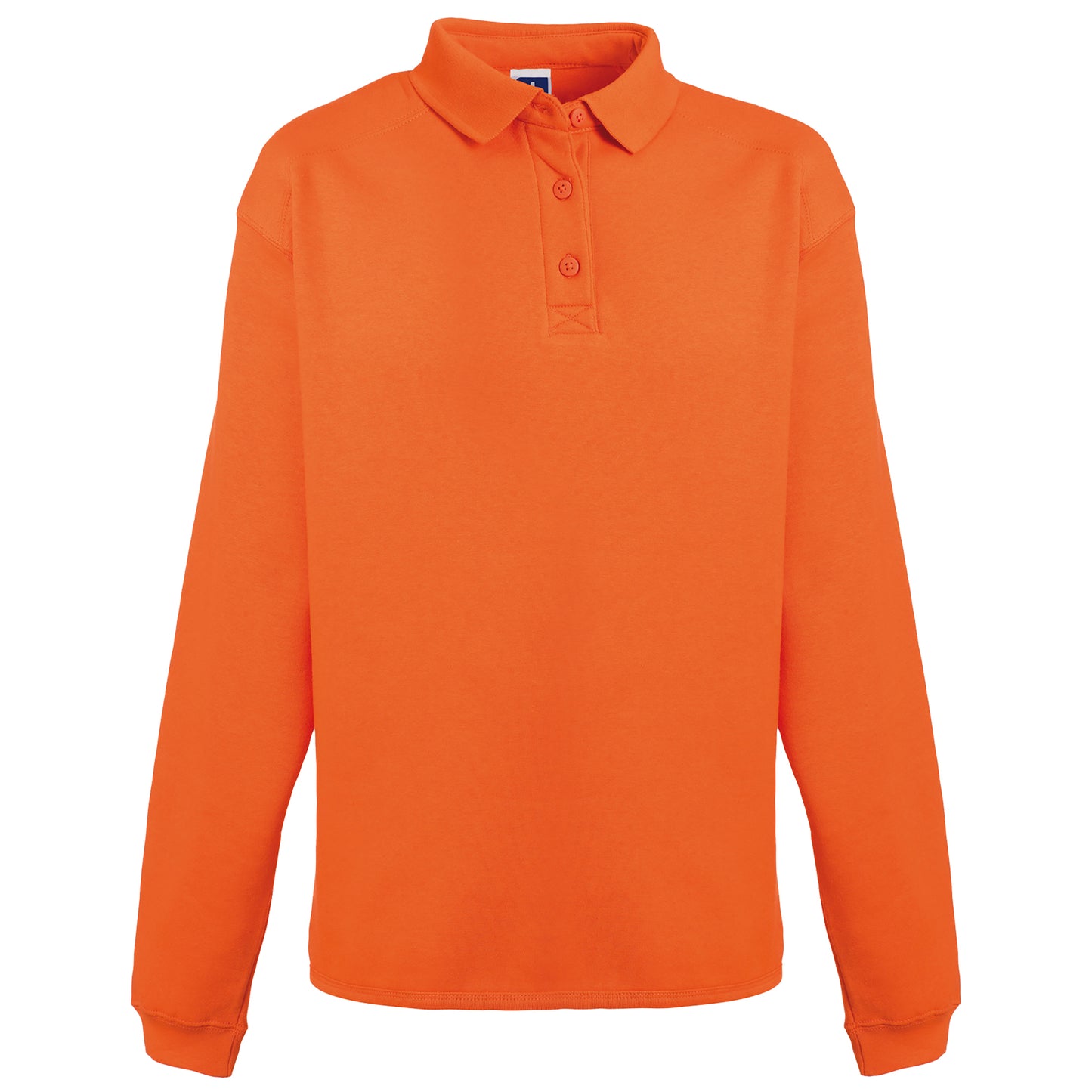 Orange - Front - Russell Europe Mens Heavy Duty Collar Sweatshirt