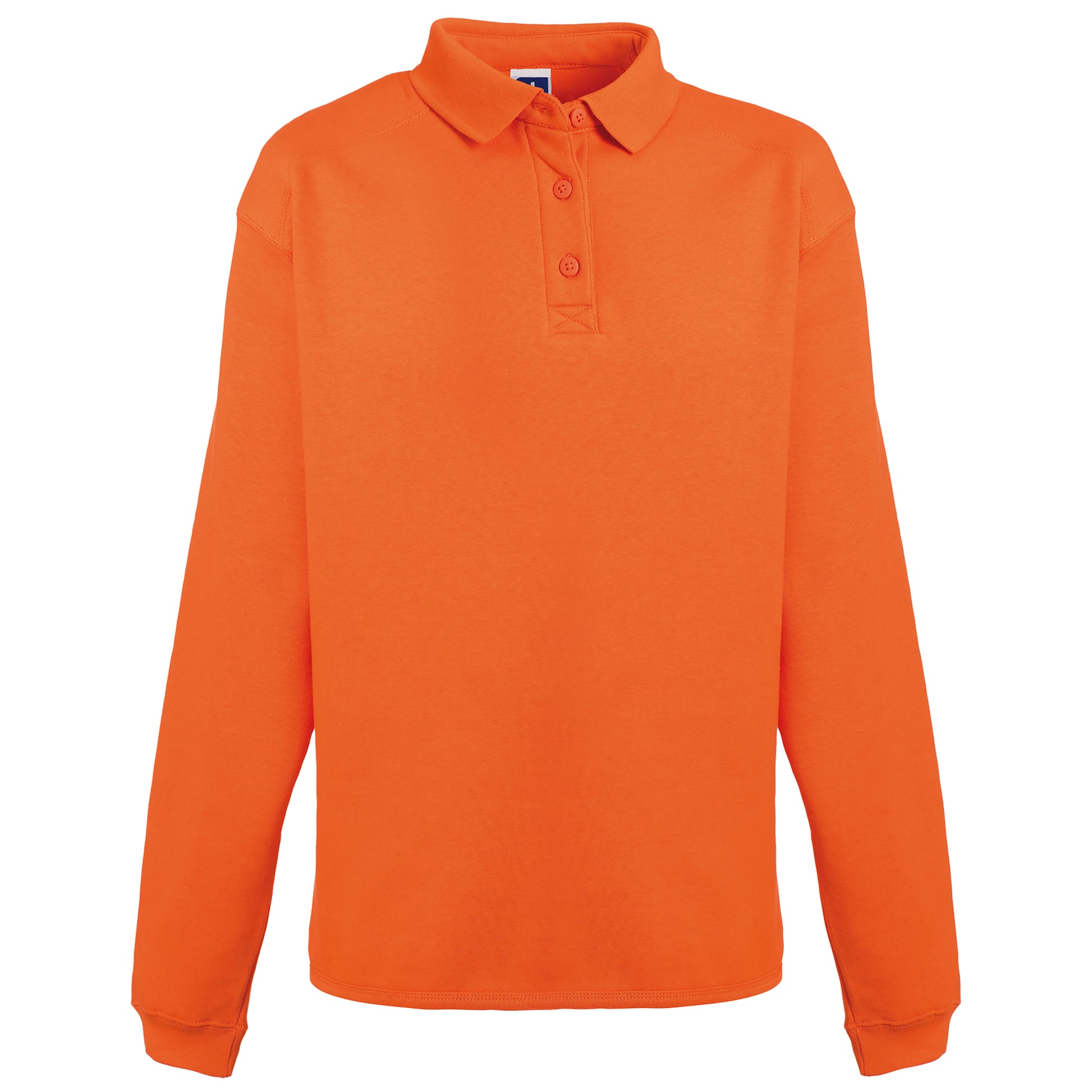 Orange - Front - Russell Europe Mens Heavy Duty Collar Sweatshirt