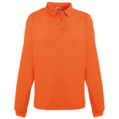 Orange - Front - Russell Europe Mens Heavy Duty Collar Sweatshirt