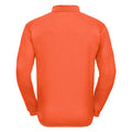 Orange - Back - Russell Europe Mens Heavy Duty Collar Sweatshirt