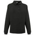 Black - Front - Russell Europe Mens Heavy Duty Collar Sweatshirt
