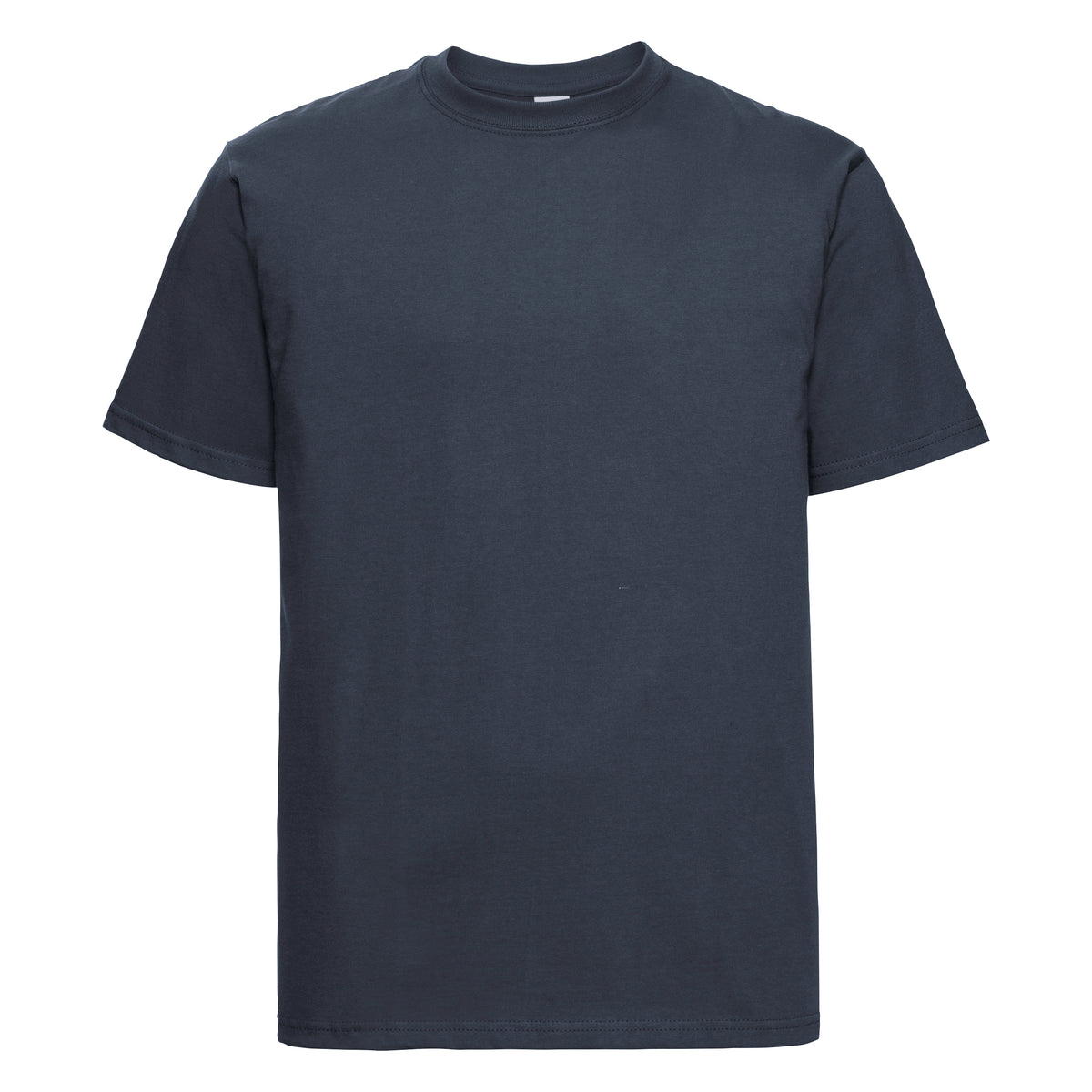French Navy - Front - Russell Europe Mens Classic Heavyweight Ringspun Short Sleeve T-Shirt