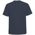 French Navy - Back - Russell Europe Mens Classic Heavyweight Ringspun Short Sleeve T-Shirt