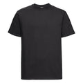 Black - Front - Russell Europe Mens Classic Heavyweight Ringspun Short Sleeve T-Shirt
