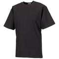 Black - Back - Russell Europe Mens Classic Heavyweight Ringspun Short Sleeve T-Shirt