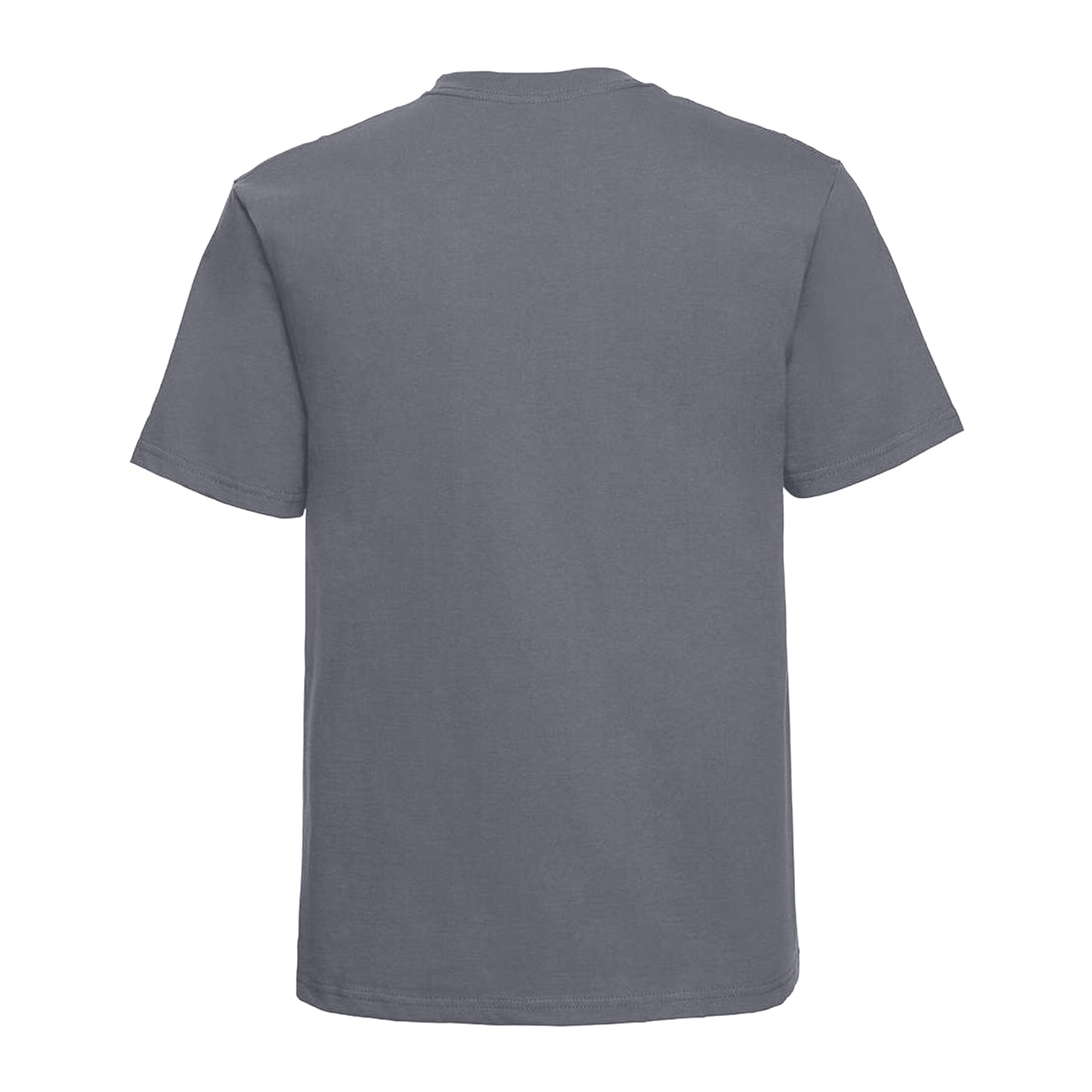 Convoy Grey - Back - Russell Europe Mens Classic Heavyweight Ringspun Short Sleeve T-Shirt