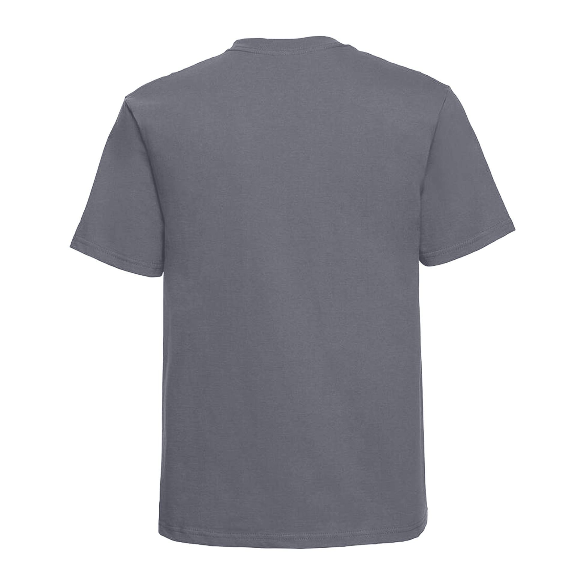 Convoy Grey - Back - Russell Europe Mens Classic Heavyweight Ringspun Short Sleeve T-Shirt