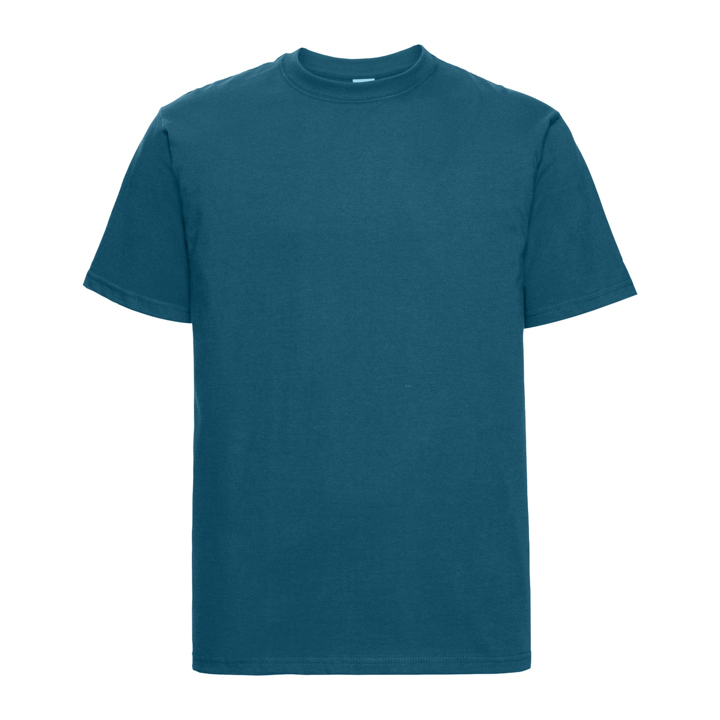 Petrol Blue - Front - Russell Europe Mens Classic Heavyweight Ringspun Short Sleeve T-Shirt