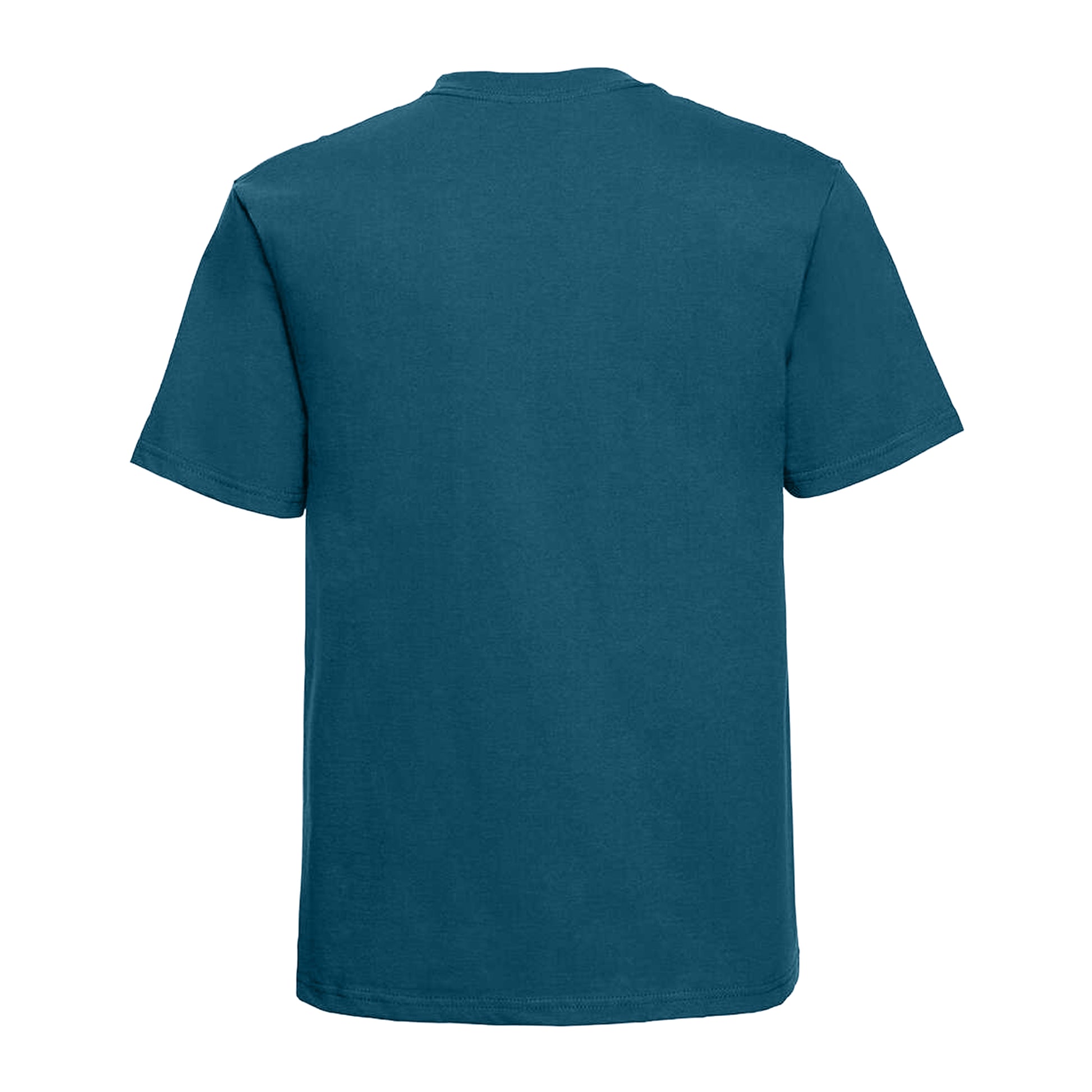 Petrol Blue - Back - Russell Europe Mens Classic Heavyweight Ringspun Short Sleeve T-Shirt
