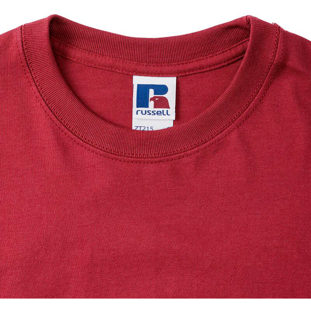 Classic Red - Lifestyle - Russell Europe Mens Classic Heavyweight Ringspun Short Sleeve T-Shirt