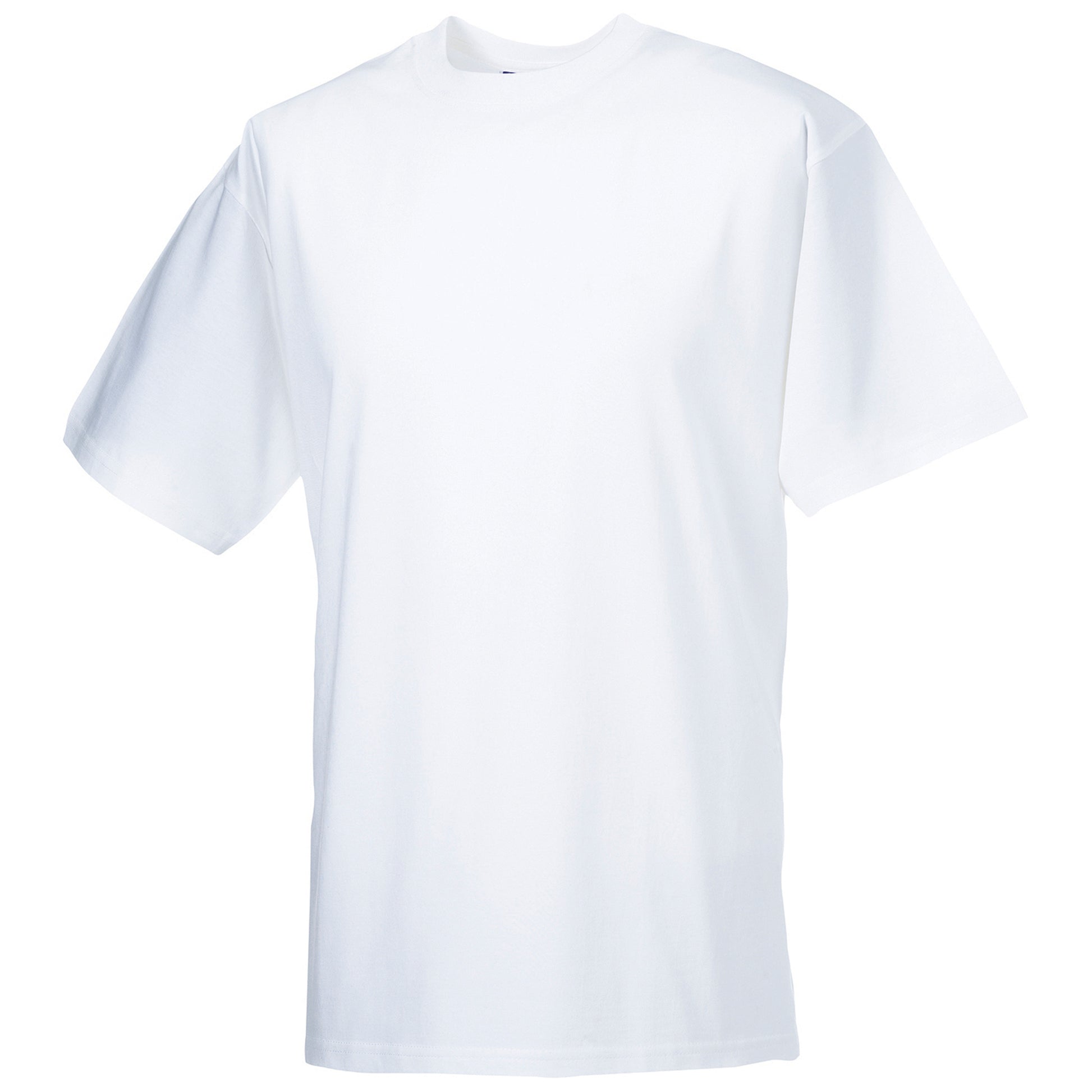 White - Back - Russell Europe Mens Classic Heavyweight Ringspun Short Sleeve T-Shirt