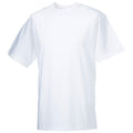 White - Back - Russell Europe Mens Classic Heavyweight Ringspun Short Sleeve T-Shirt