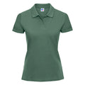 Bottle Green - Front - Russell Europe Womens-Ladies Classic Cotton Short Sleeve Polo Shirt