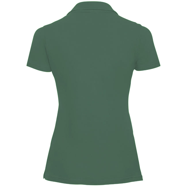 Bottle Green - Back - Russell Europe Womens-Ladies Classic Cotton Short Sleeve Polo Shirt