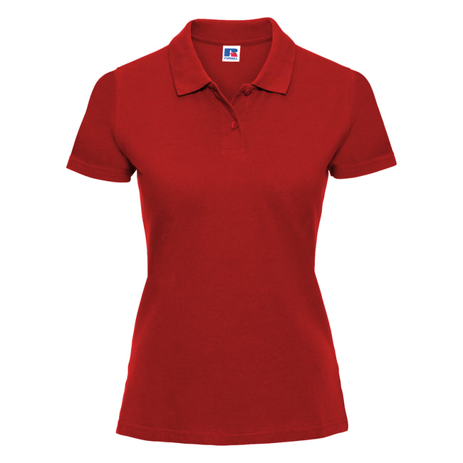 Classic Red - Front - Russell Europe Womens-Ladies Classic Cotton Short Sleeve Polo Shirt
