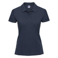 French Navy - Front - Russell Europe Womens-Ladies Classic Cotton Short Sleeve Polo Shirt