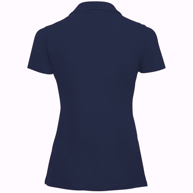 French Navy - Back - Russell Europe Womens-Ladies Classic Cotton Short Sleeve Polo Shirt
