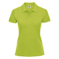 Lime - Front - Russell Europe Womens-Ladies Classic Cotton Short Sleeve Polo Shirt