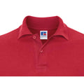 Classic Red - Side - Russell Europe Mens Long Sleeve Classic Cotton Polo Shirt
