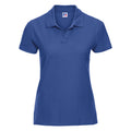 Bright Royal - Front - Russell Europe Womens-Ladies Ultimate Classic Cotton Short Sleeve Polo Shirt