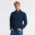 French Navy - Back - Russell Europe Mens 1-4 Zip Anti-Pill Microfleece Top