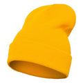 Gold - Front - Yupoong Flexfit Unisex Heavyweight Long Beanie Winter Hat