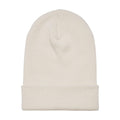 White Sand - Front - Yupoong Flexfit Unisex Heavyweight Long Beanie Winter Hat