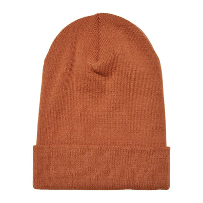 Toffee - Front - Yupoong Flexfit Unisex Heavyweight Long Beanie Winter Hat